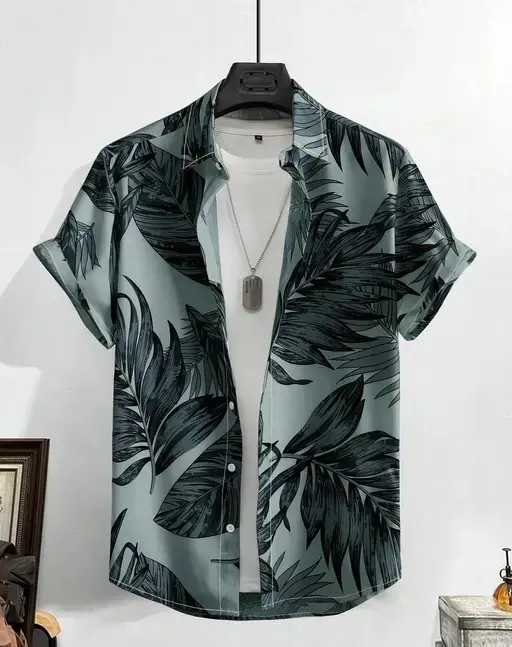 Classic Fancy Men's Mehndi Shirt