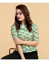 Party Printed Women Green Top