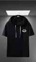 Printed, Solid Men Black T-Shirt