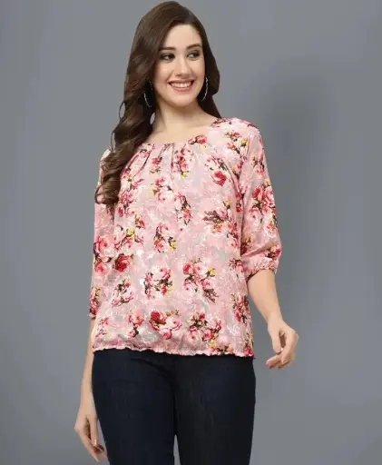 Casual Printed Women Multicolor Top