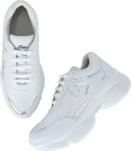 Aarron Women's Casual Sneakers - White (Size 7/UK India)
