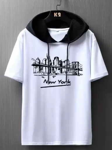 Solid Men Black T-Shirt