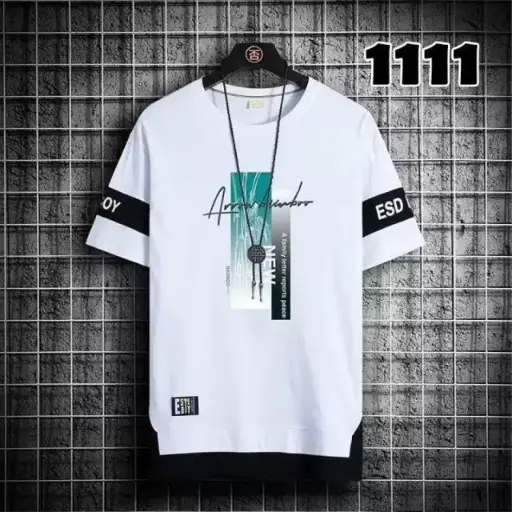 Printed Men White T-Shirt