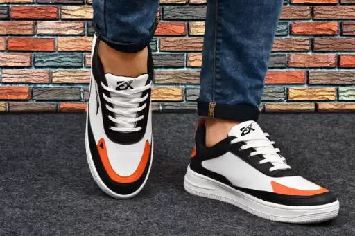 Sneakers For Men (Black, White)