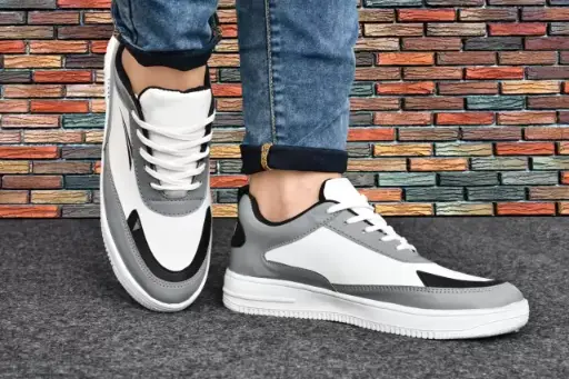 Luxury Casual Sneakers Sneakers For Men (Grey)